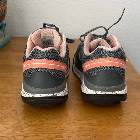 Women's Gdefy Gray and Pink Athletic Shoes - Picture 3 of 5